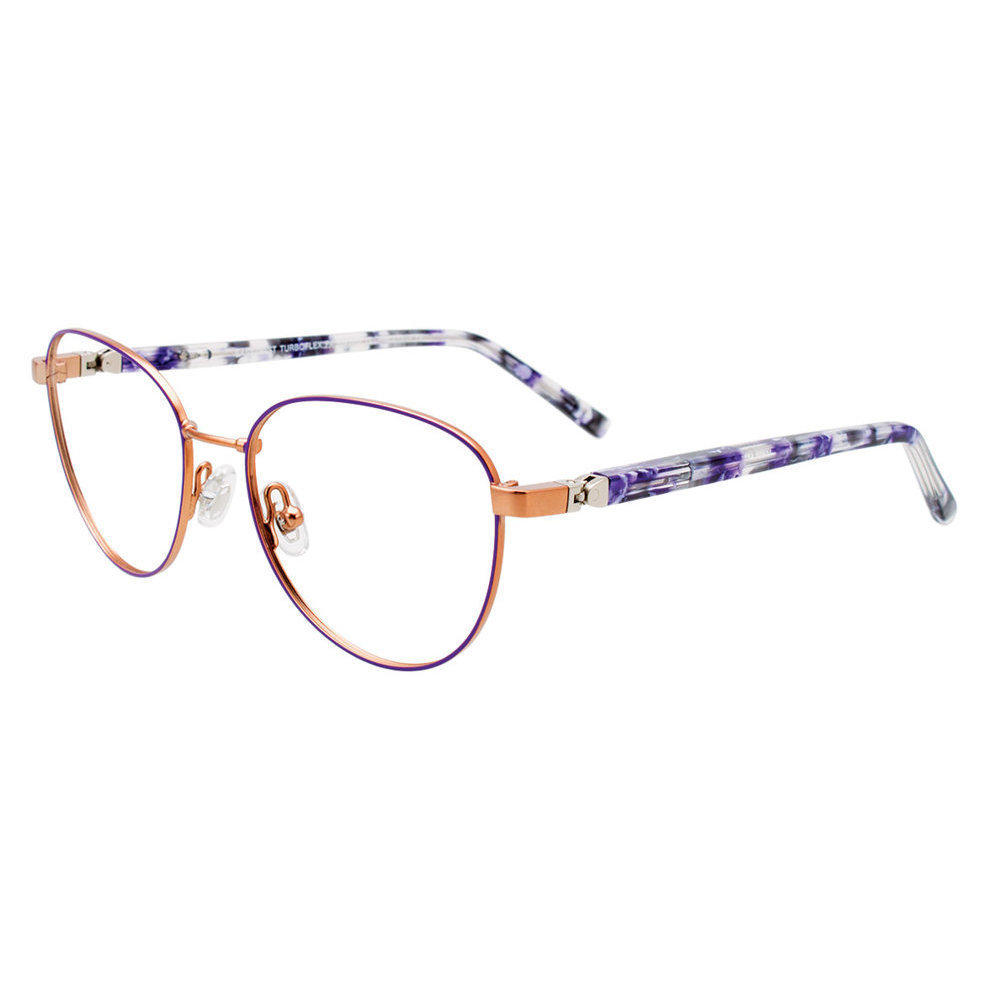 EASYTWIST ET9000 Eyeglasses 080 Satin Purple   Rose Gold 48mm